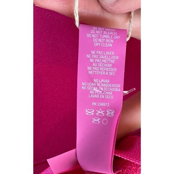 NWT Skims Knit Swim Bandeau Top & Skirt Set Size S/M Women’s Pink - Picture 12 of 15